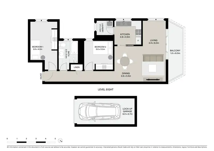 Floorplan of Homely apartment listing, 32/1-3 Dudley Street, Randwick NSW 2031