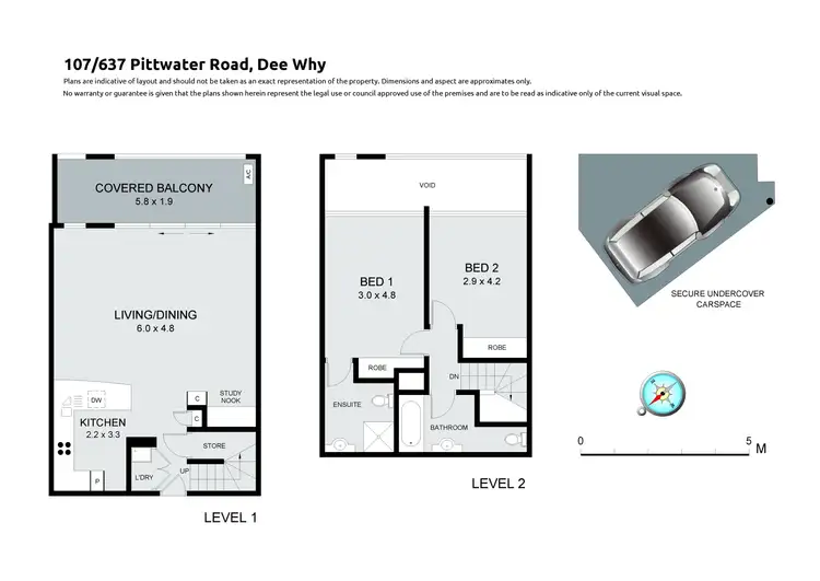 Floorplan of Homely apartment listing, 107/637 Pittwater Road, Dee Why NSW 2099