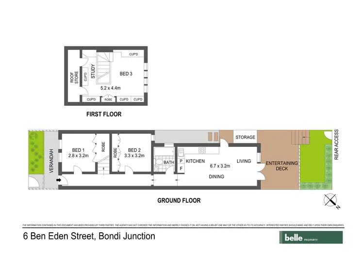Floorplan of Homely house listing, 6 Ben Eden Street, Bondi Junction NSW 2022
