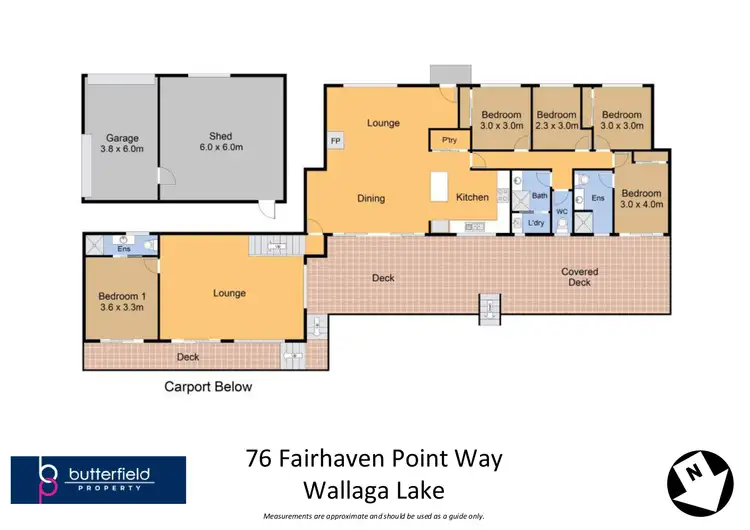 Floorplan of Homely house listing, 76 Fairhaven Point Way, Wallaga Lake NSW 2546