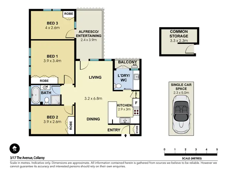Floorplan of Homely apartment listing, 3/17 The Avenue, Collaroy NSW 2097
