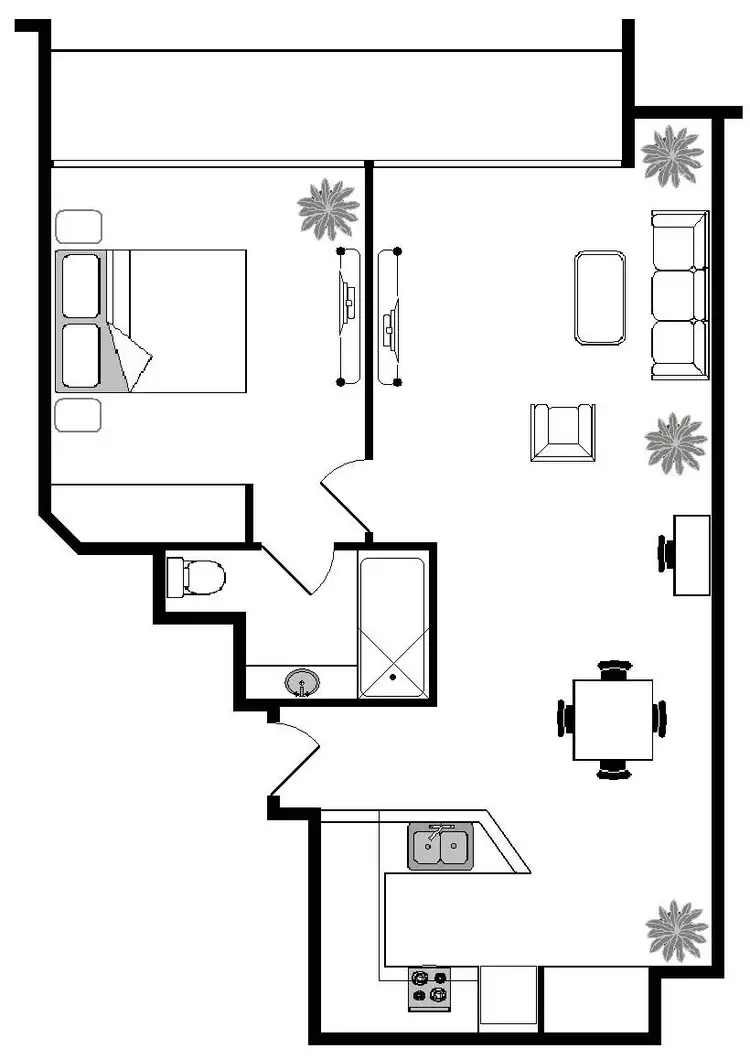 Floorplan of Homely apartment listing, 1109/222 Russell Street, Melbourne VIC 3000