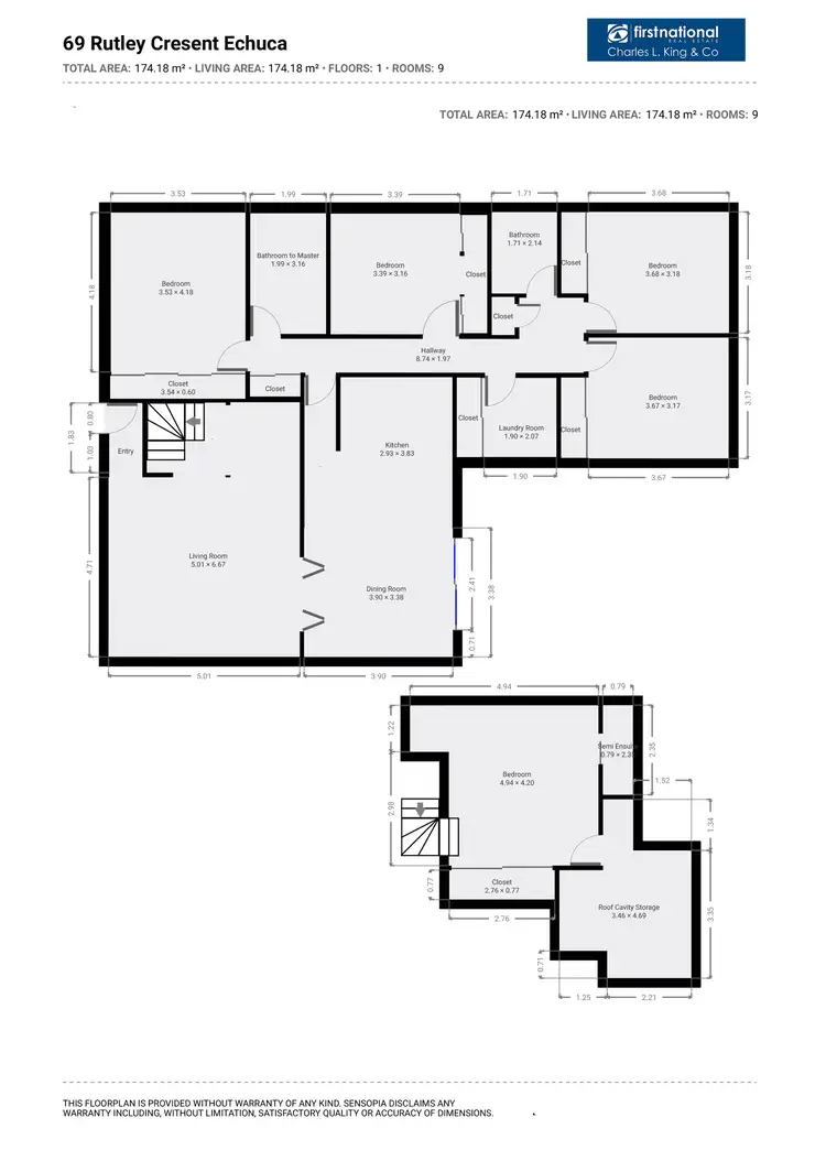 Floorplan of Homely house listing, 69 Rutley Crescent, Echuca VIC 3564