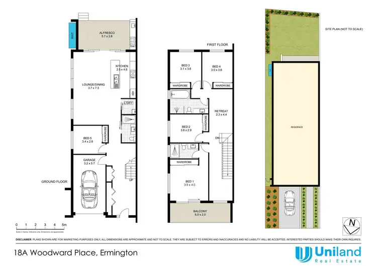 Floorplan of Homely semi-detached listing, 18A Woodward Street, Ermington NSW 2115