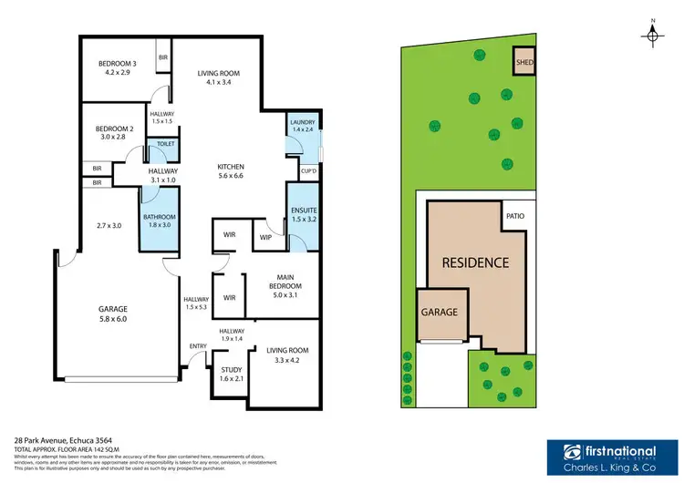 Floorplan of Homely house listing, 28 Park Avenue, Echuca VIC 3564