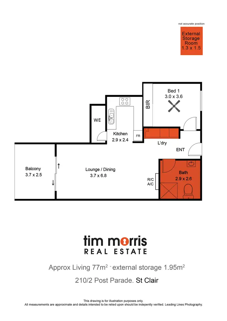 Floorplan of Homely apartment listing, 210/2 Post Parade, St Clair SA 5011
