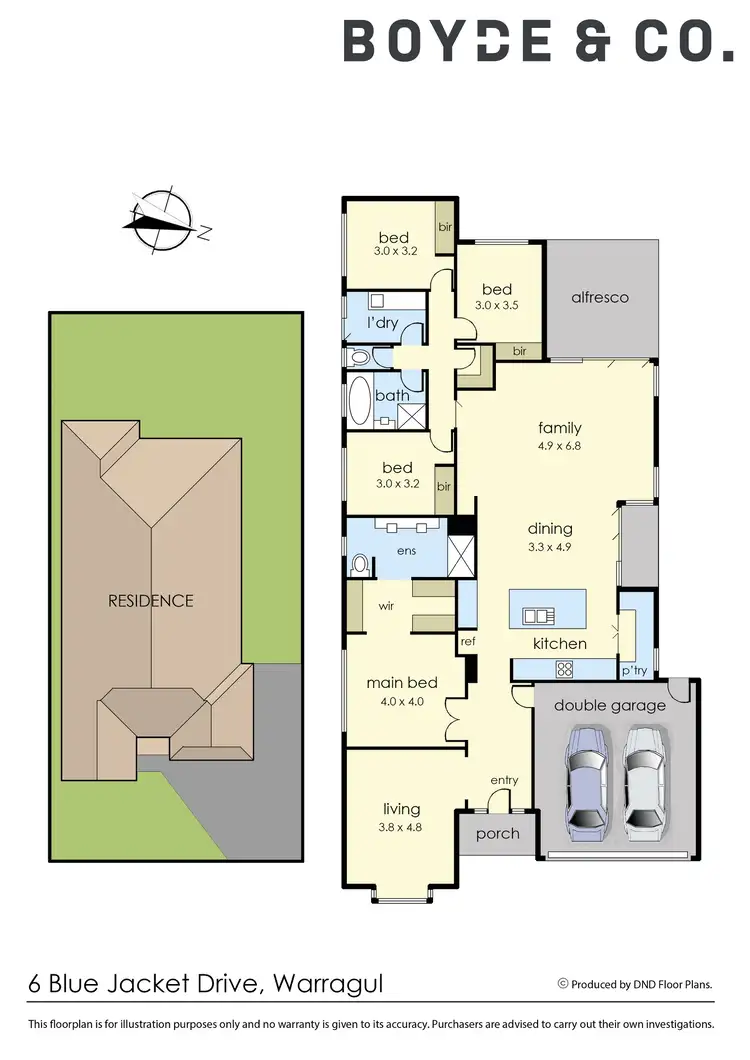 Floorplan of Homely house listing, 6 Blue Jacket Drive, Warragul VIC 3820