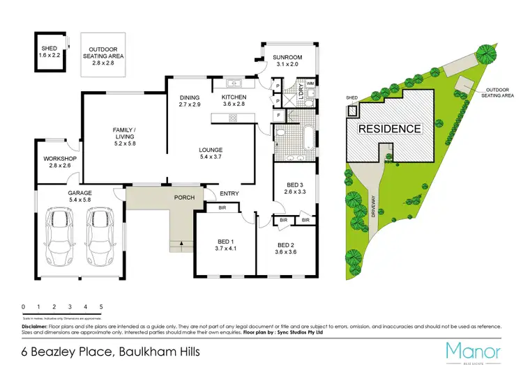 Floorplan of Homely house listing, 6 Beazley Place, Baulkham Hills NSW 2153
