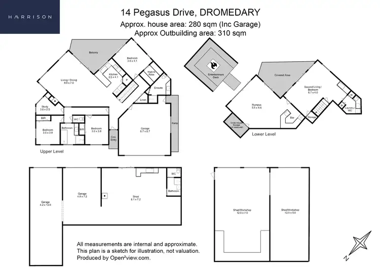 Floorplan of Homely house listing, 14 Pegasus Drive, Dromedary TAS 7030
