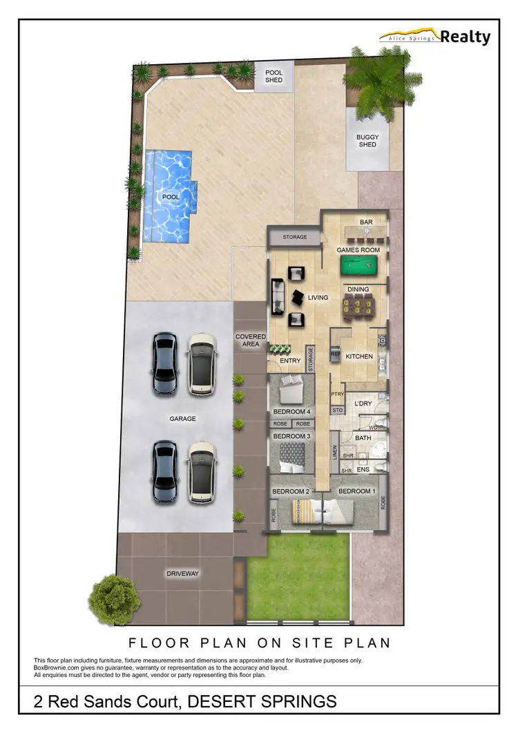 Floorplan of Homely house listing, 2 Red Sands Court, Desert Springs NT 870