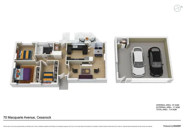 Floorplan of Homely house listing, 70 Macquarie Avenue, Cessnock NSW 2325