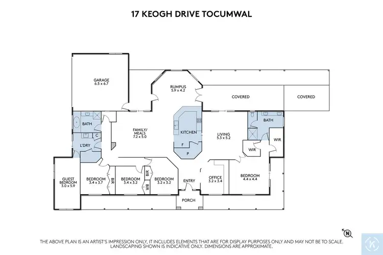 Floorplan of Homely house listing, 17-18 Keogh Drive, Tocumwal NSW 2714