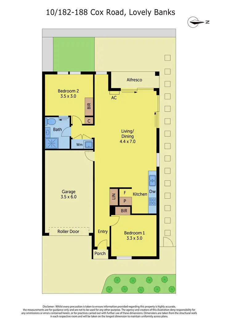 Floorplan of Homely unit listing, 10/182-188 Cox Road, Lovely Banks VIC 3213