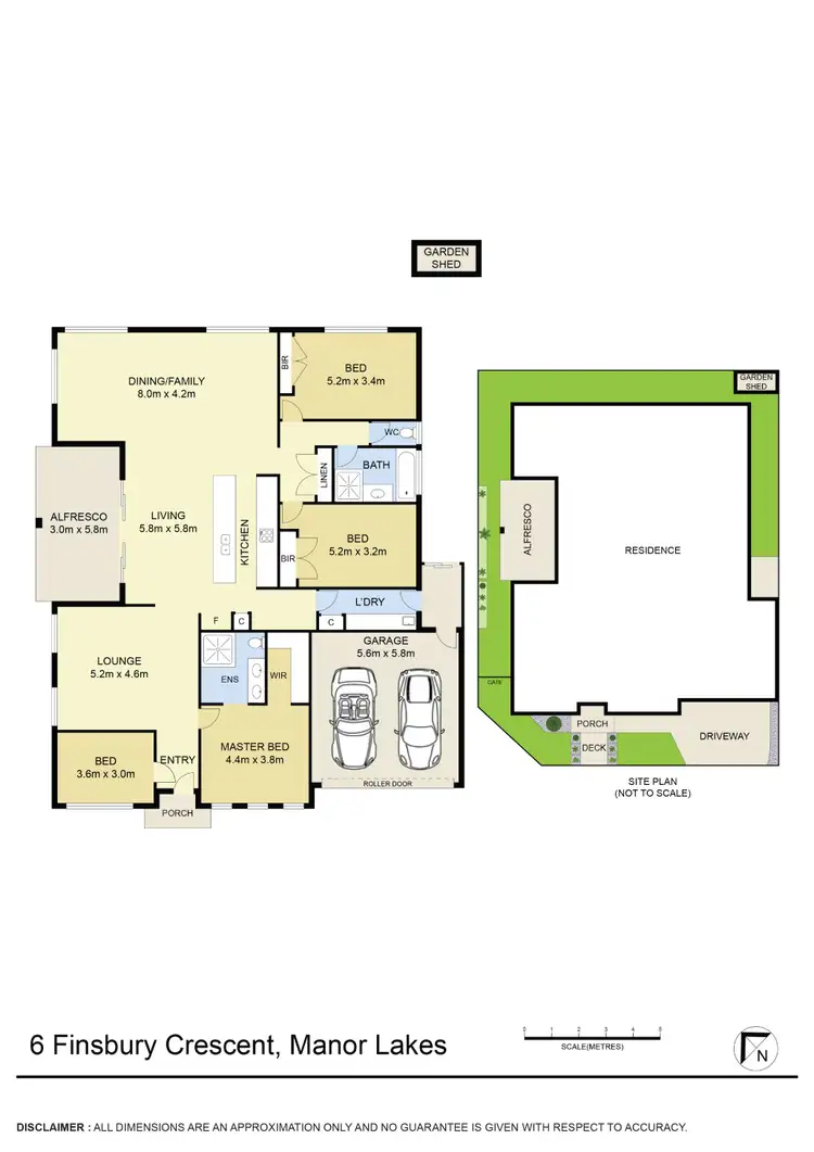 Floorplan of Homely house listing, 6 Finsbury Crescent, Manor Lakes VIC 3024