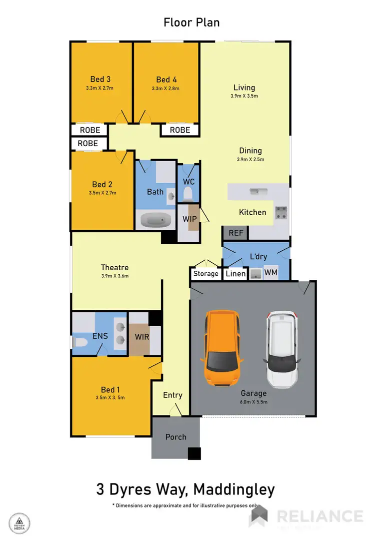 Floorplan of Homely house listing, 3 Dyer Way, Maddingley VIC 3340
