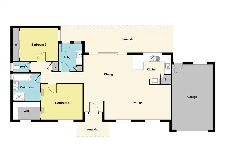 Floorplan of Homely house listing, 3 Woodlands Court, Maryborough VIC 3465