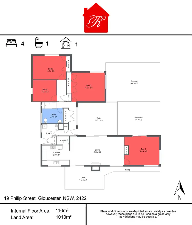 Floorplan of Homely house listing, 19 Philip Street Street, Gloucester NSW 2422
