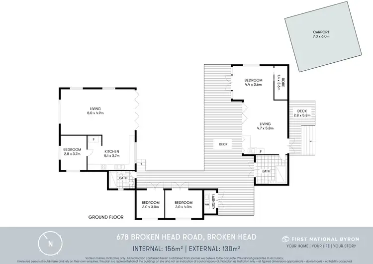 Floorplan of Homely house listing, 678 Broken Head Road, Broken Head NSW 2481