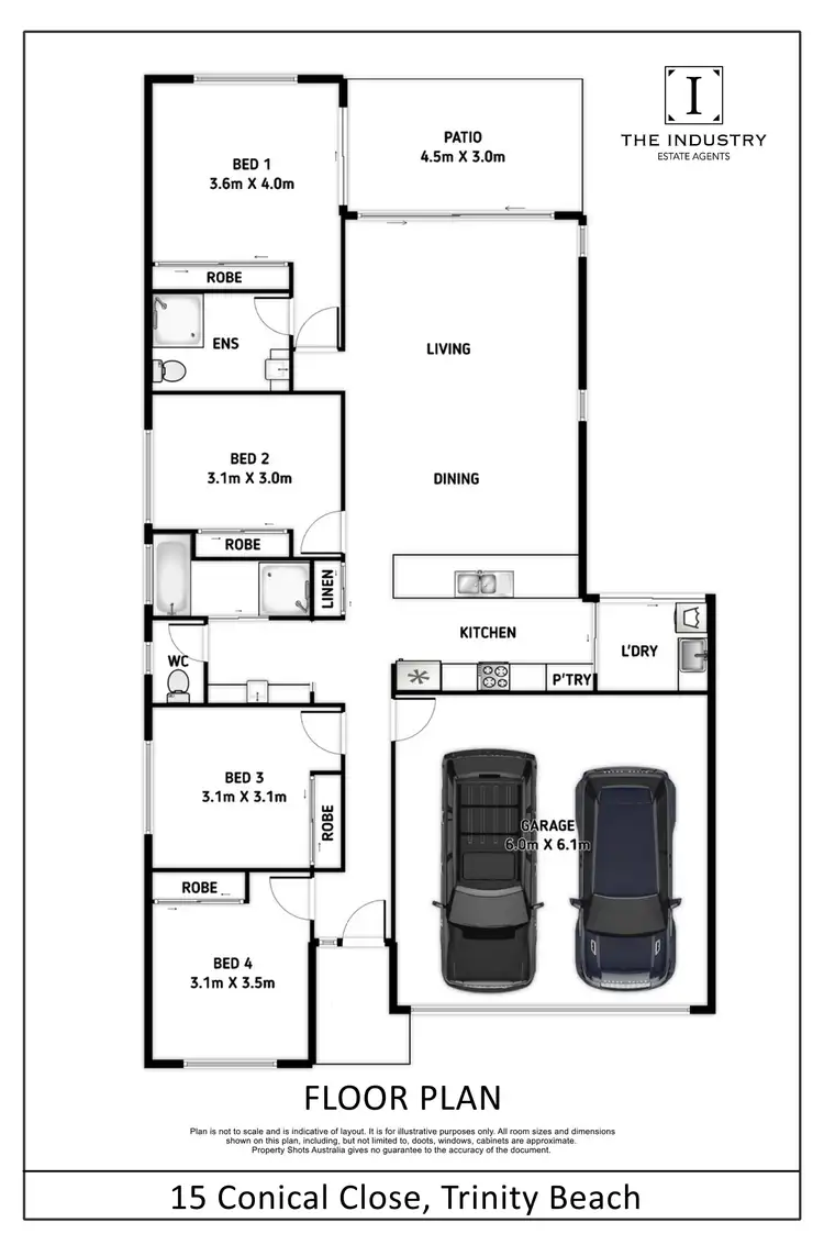 Floorplan of Homely house listing, 15 Conical Close, Trinity Beach QLD 4879