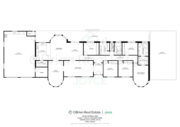 Floorplan of Homely house listing, 18 Firbank Drive, Waldara VIC 3678