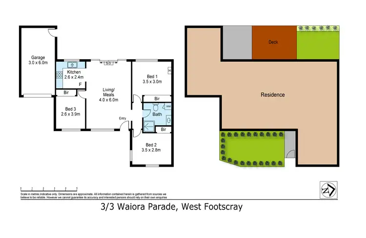 Floorplan of Homely unit listing, 3/3 Waiora Parade, West Footscray VIC 3012