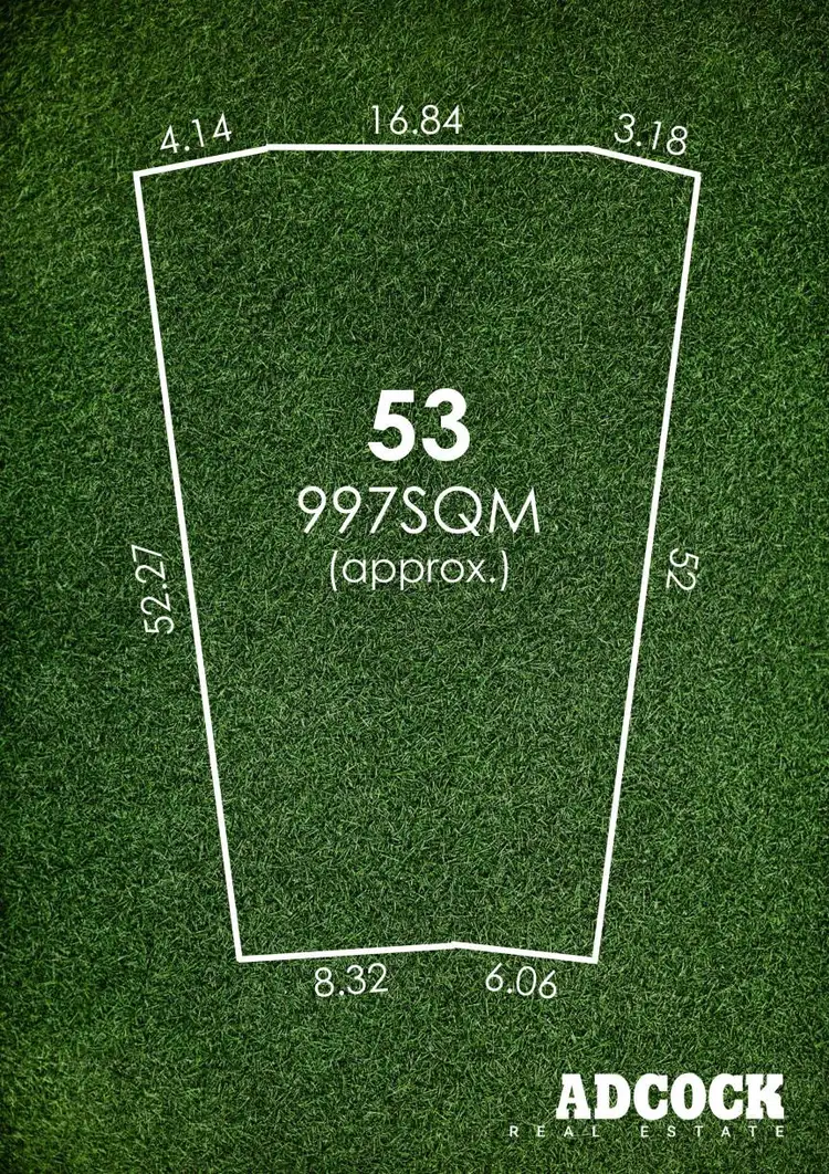 Floorplan of Homely land listing, 53 Webber Drive, Nairne SA 5252