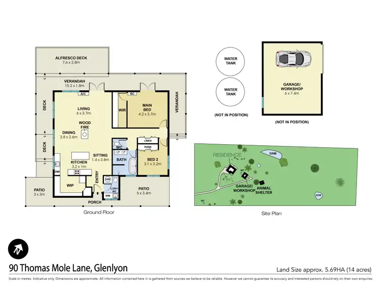 Floorplan of Homely house listing, 90 Thomas Mole Lane, Glenlyon VIC 3461