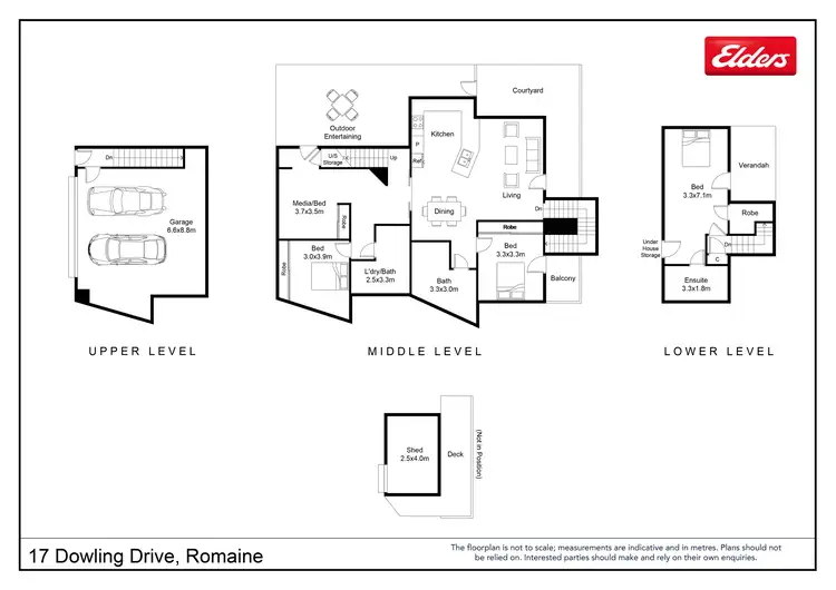 Floorplan of Homely house listing, 17 Dowling Drive, Romaine TAS 7320