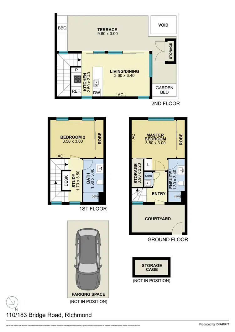 Floorplan of Homely apartment listing, 110/183 Bridge Road, Richmond VIC 3121