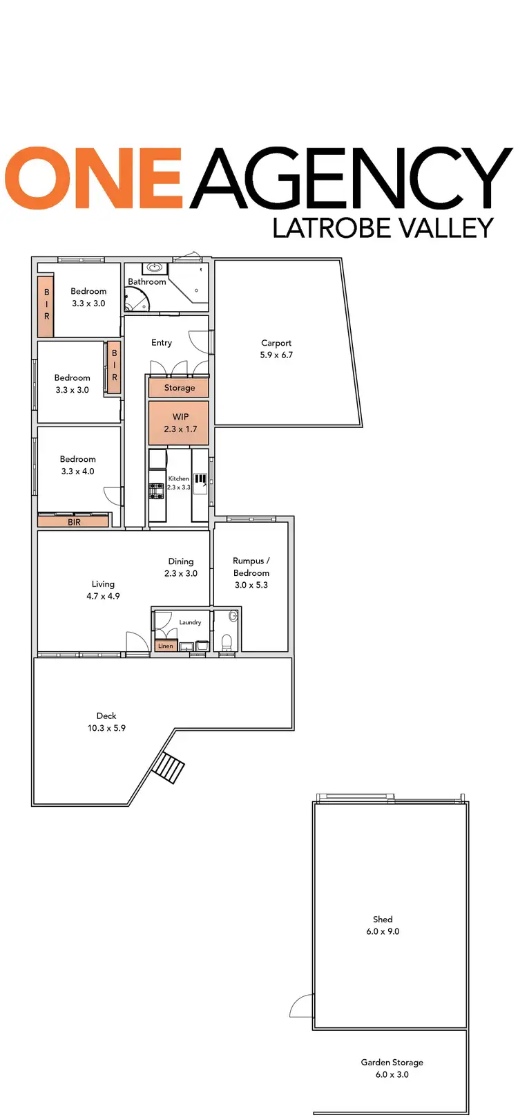 Floorplan of Homely house listing, 7 Armstrong Court, Traralgon VIC 3844