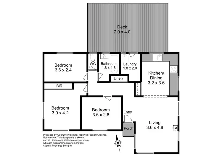 Floorplan of Homely house listing, 140 Oldaker Street, Devonport TAS 7310