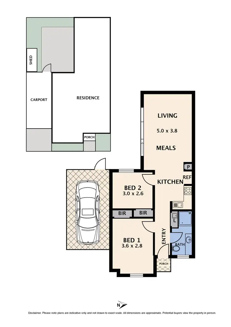 Floorplan of Homely unit listing, 2/4 Bradshaw Street, Kingsbury VIC 3083