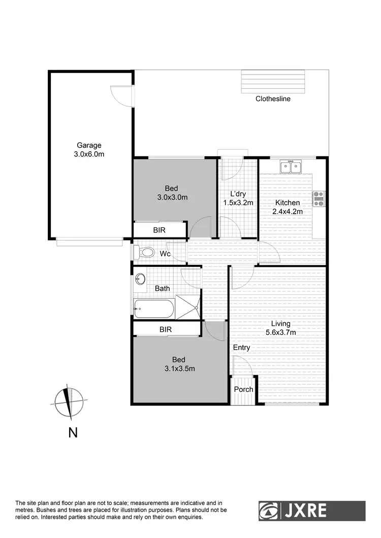 Floorplan of Homely unit listing, 2/208 Clayton Road, Clayton VIC 3168