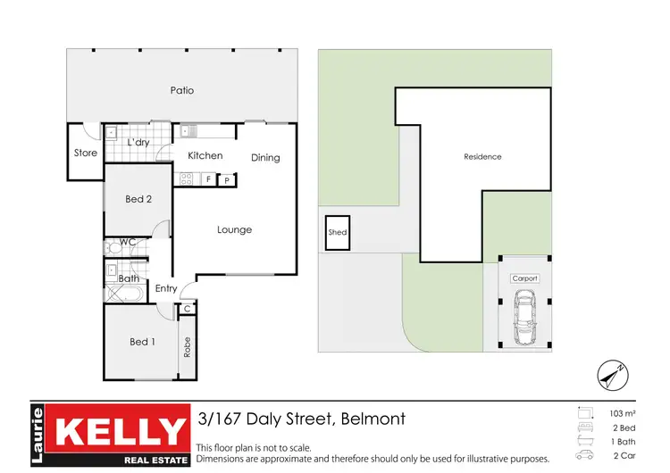 Floorplan of Homely villa listing, 3/167 Daly Street, Belmont WA 6104
