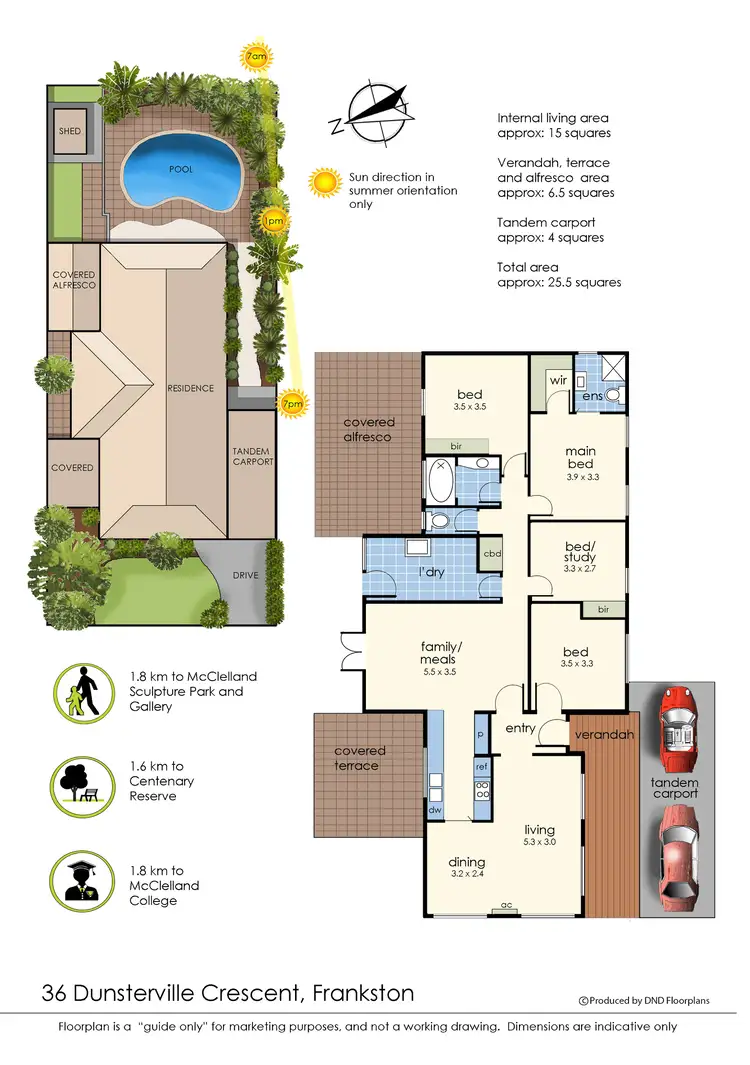 Floorplan of Homely house listing, 36 Dunsterville Crescent, Frankston VIC 3199