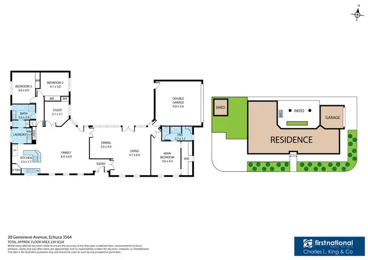 Floorplan of Homely house listing, 20 Genevieve Avenue, Echuca VIC 3564