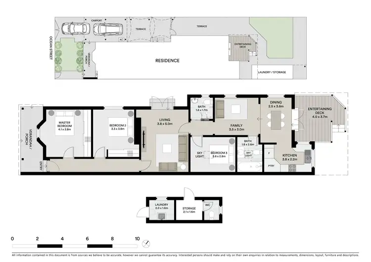 Floorplan of Homely semi-detached listing, 34 Ocean Street, Kogarah NSW 2217