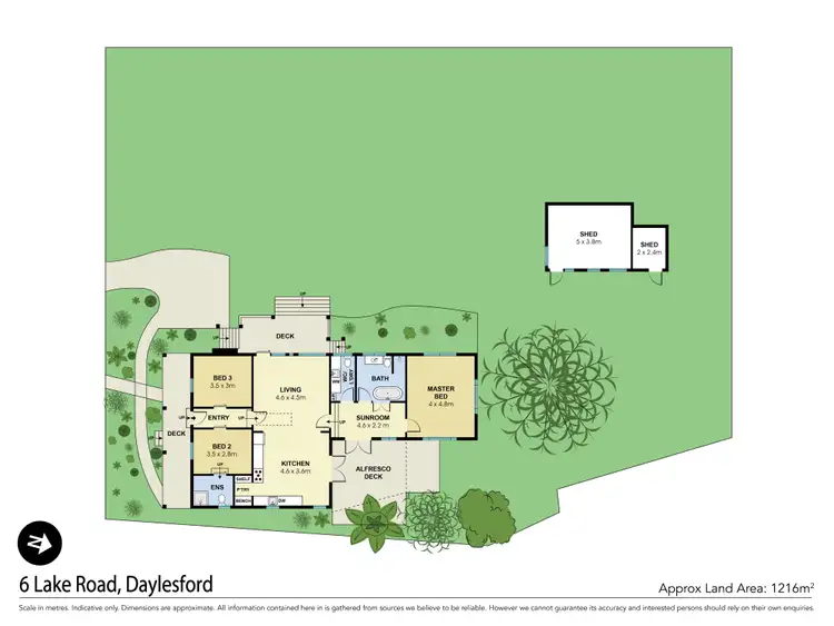 Floorplan of Homely house listing, 6 Lake Road, Daylesford VIC 3460