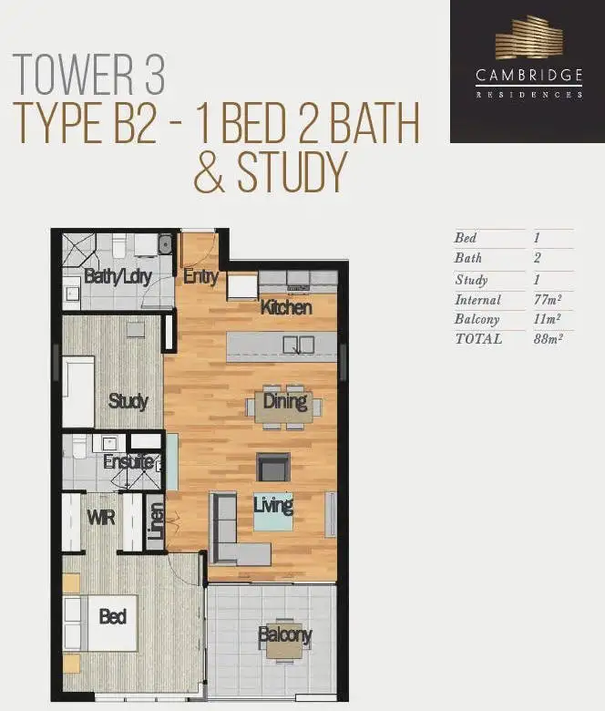 Floorplan of Homely unit listing, 3310/42 Laver Drive, Robina QLD 4226
