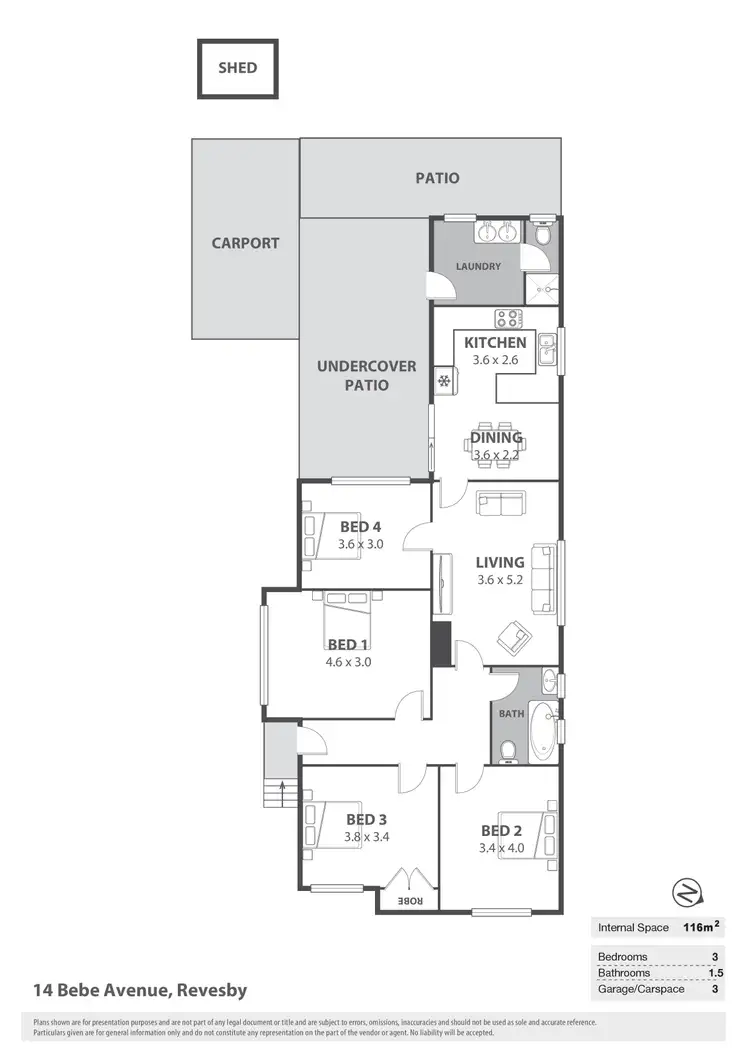 Floorplan of Homely house listing, 14 Bebe Avenue, Revesby NSW 2212
