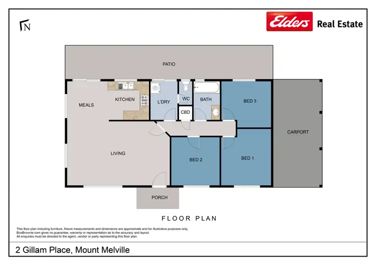 Floorplan of Homely house listing, 2 Gillam Place, Mount Melville WA 6330