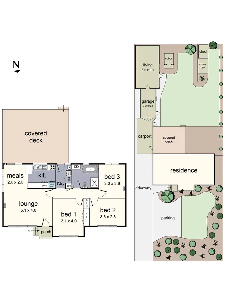 Floorplan of Homely house listing, 8 Harvey Street, Mount Evelyn VIC 3796