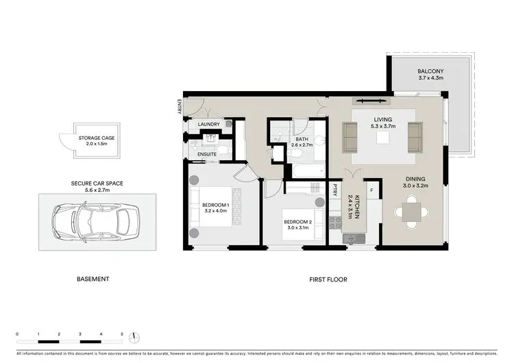 Floorplan of Homely unit listing, 5/47 Chaleyer Street, Rose Bay NSW 2029