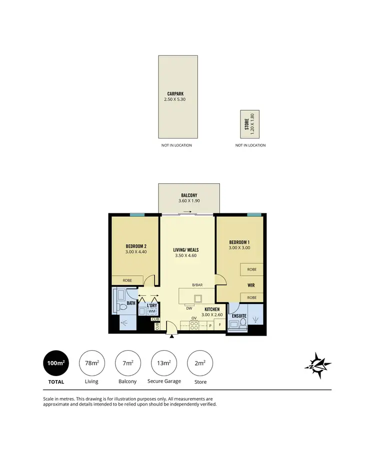 Floorplan of Homely apartment listing, 2404/29 Angas Street, Adelaide SA 5000