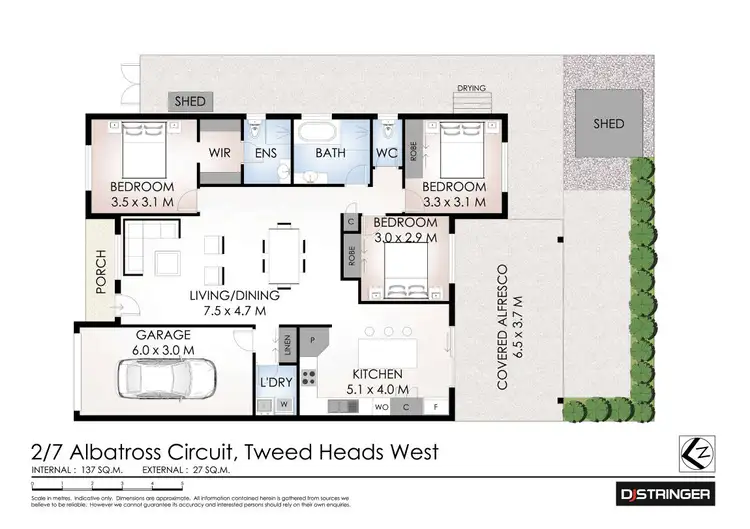 Floorplan of Homely house listing, 2/7 Albatross Circuit, Tweed Heads West NSW 2485