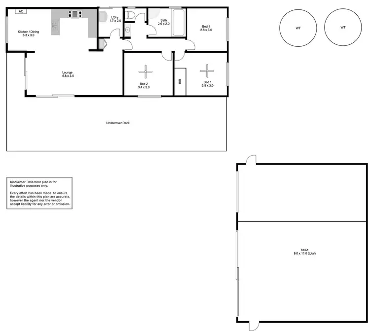 Floorplan of Homely house listing, 40 Greenly Avenue, Coffin Bay SA 5607