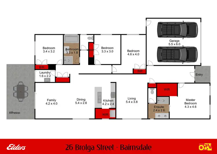 Floorplan of Homely house listing, 26 Brolga Street, Bairnsdale VIC 3875