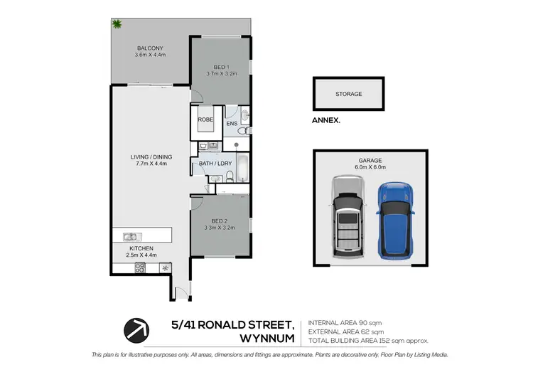 Floorplan of Homely unit listing, 5/41 Ronald Street, Wynnum QLD 4178