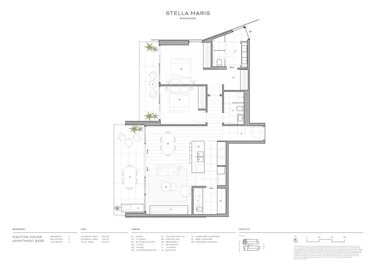 Floorplan of Homely apartment listing, B205/39 Bay Street, Rippleside VIC 3215