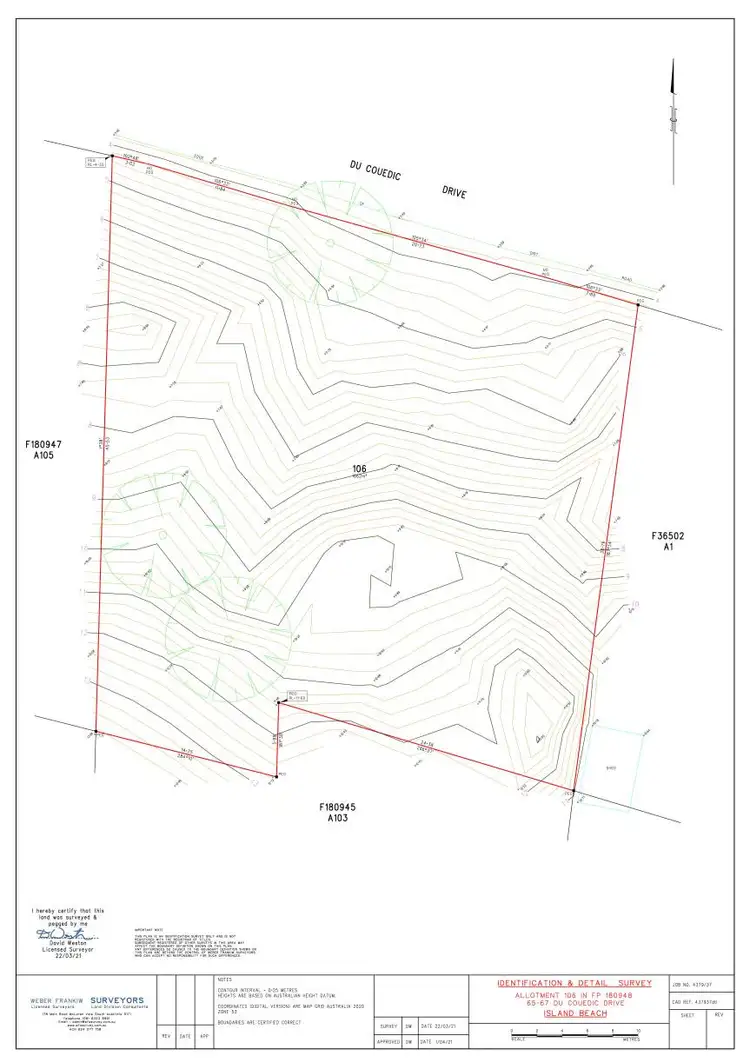 Floorplan of Homely land listing, 65 - 67 Du Couedic Drive, Island Beach SA 5222